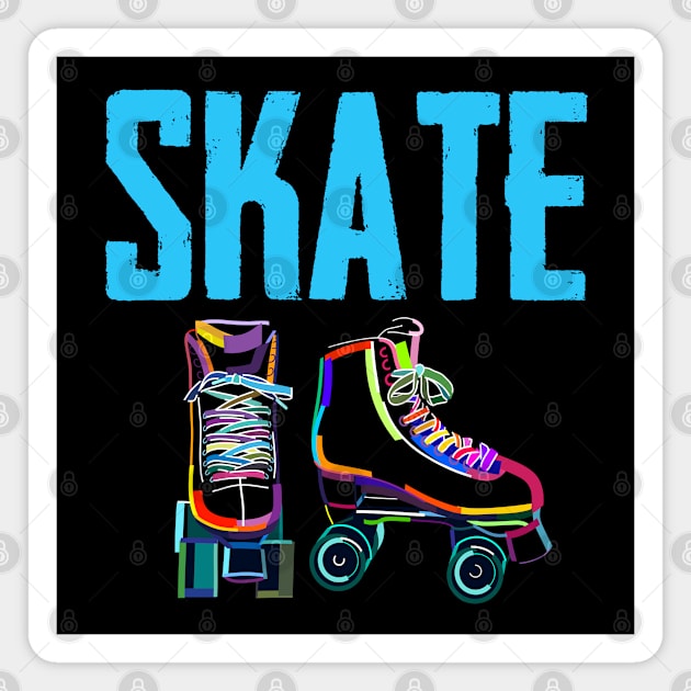 Roller Skating - Skate Magnet by Kudostees